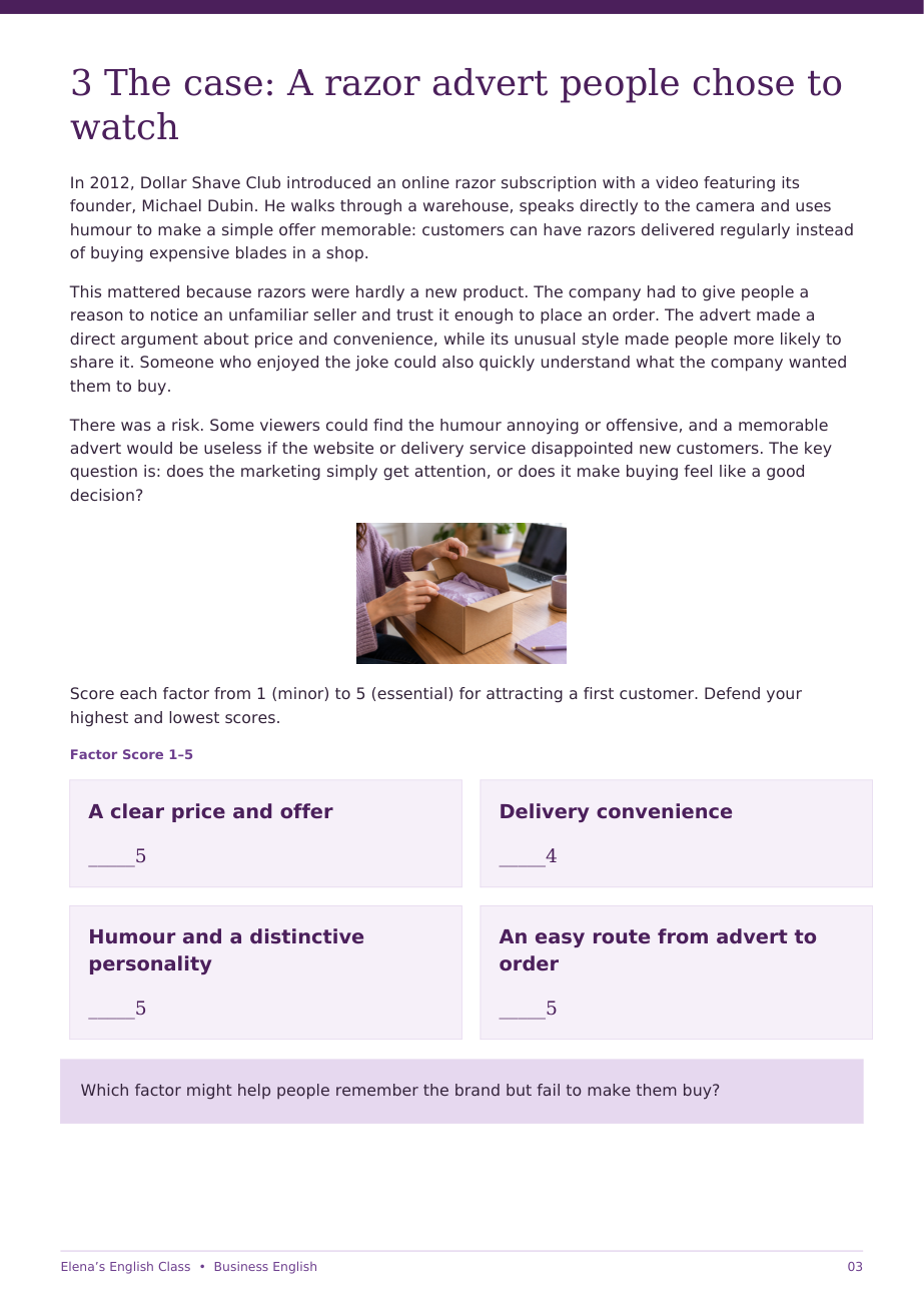How businesses attract customers — pagina 3